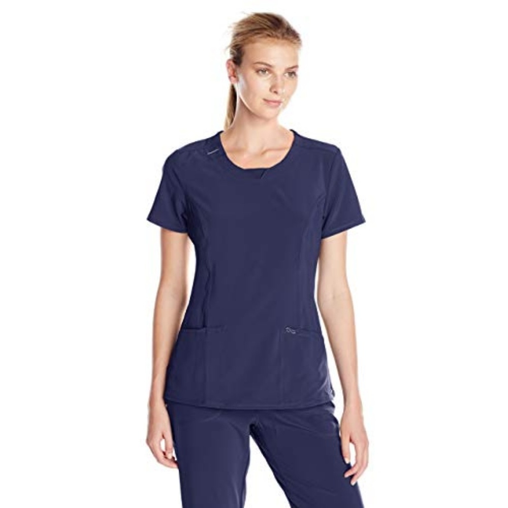 NWT Cherokee Infinity Navy Scrub Top Size XL